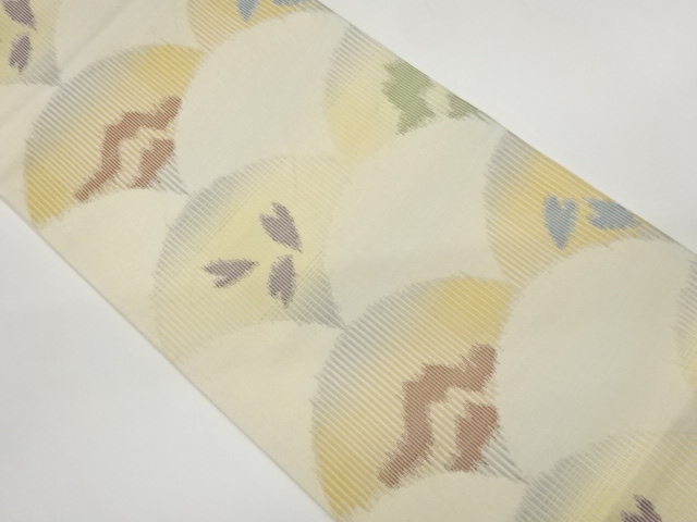 JAPANESE FUKURO OBI / WOVEN ABSTRACT SEIGAIHA